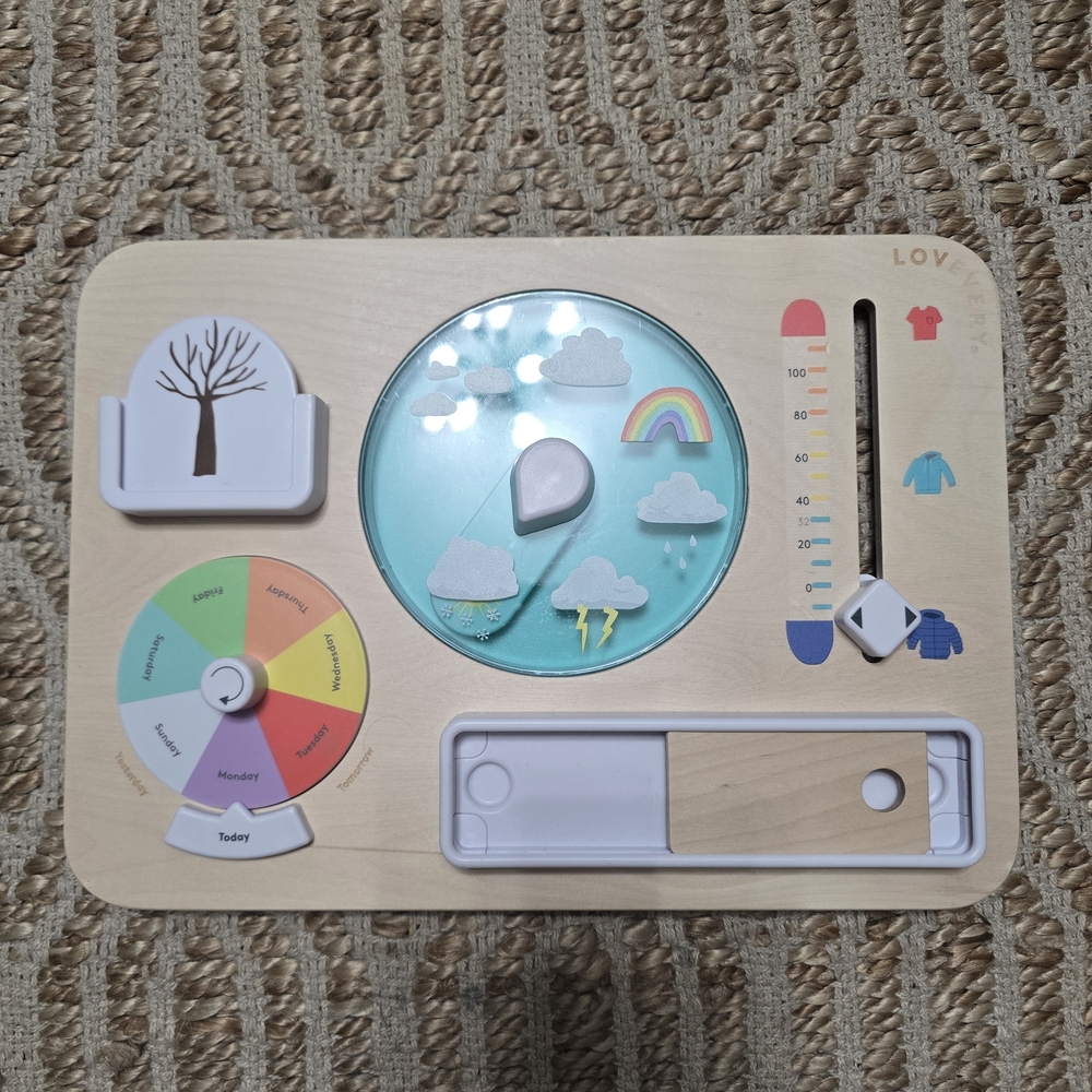 Interactive Weather Learning Board for Kids LOVEVERY